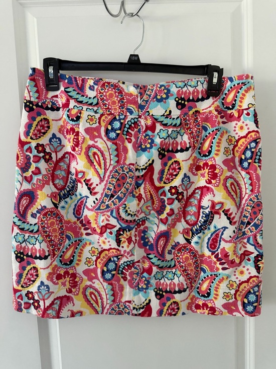 Talbots Paisley Print Size 14 Women’s  Cotton Woven Knee Length A-Line Skirt - Picture 4 of 9